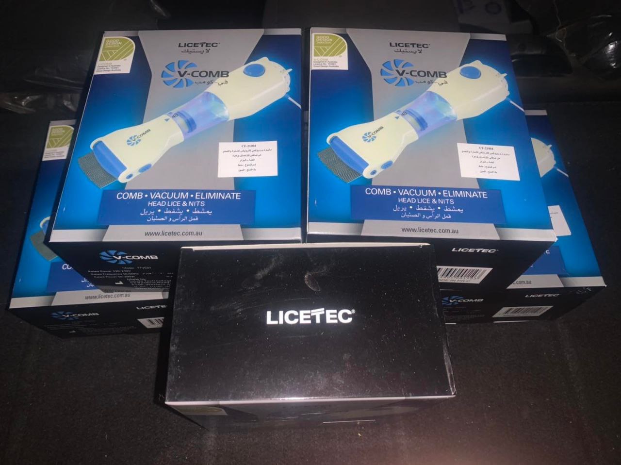 V COMB Peigne Anti Poux Electrique Aspirant