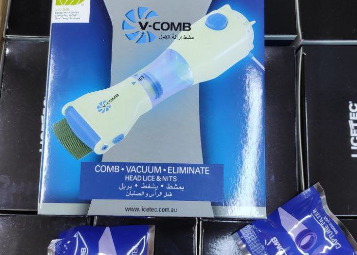 V COMB Peigne Anti Poux Electrique Aspirant