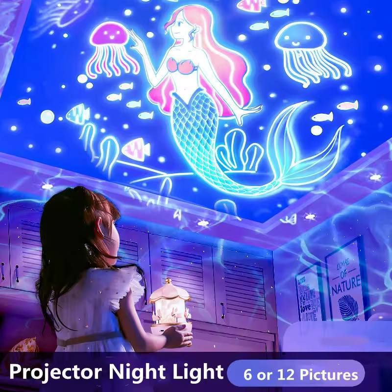 Bunny Carousel Night Light Projector