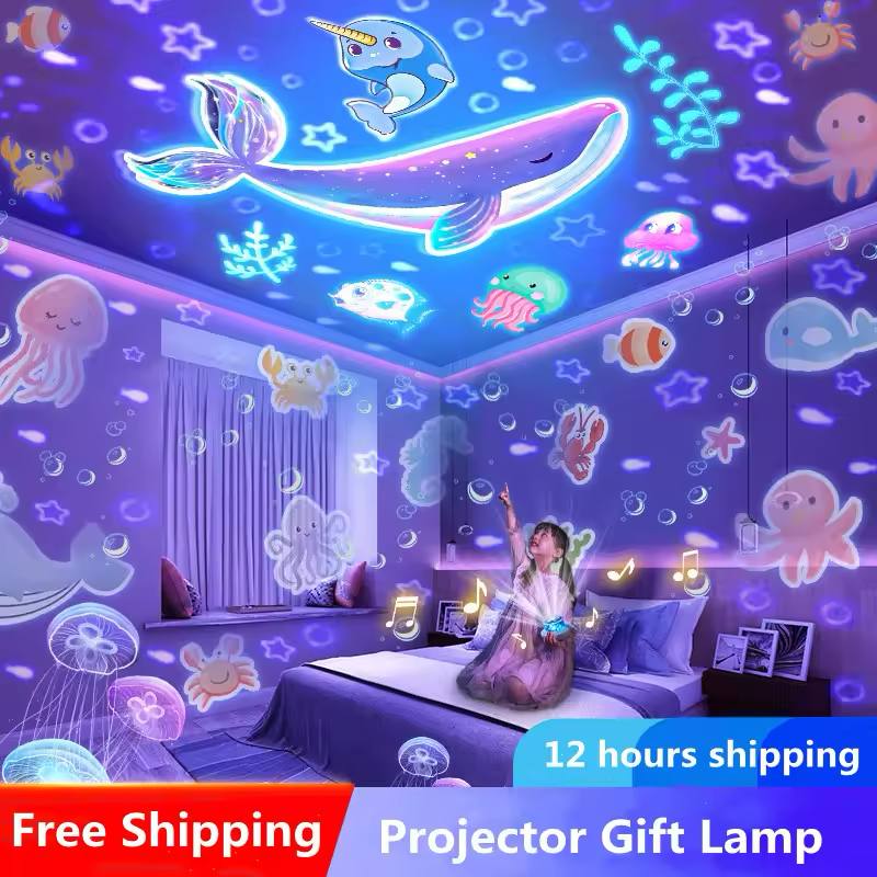 Bunny Carousel Night Light Projector