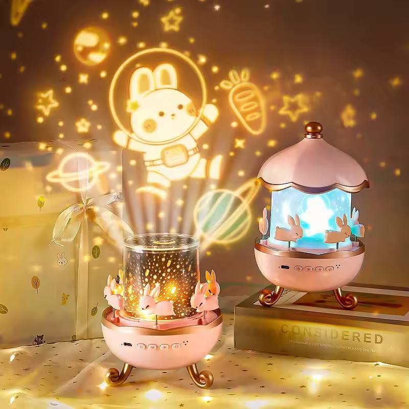 Bunny Carousel Night Light Projector