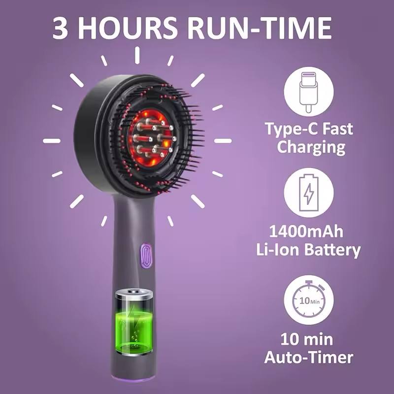 3-in-1 Smart Hair Growth Scalp Massager Comb
